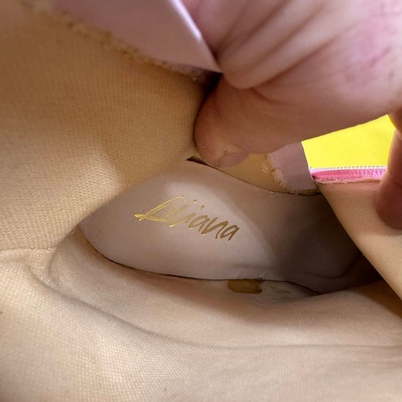 Pink Patent Leather Platform Boots Square Toe Block Heel Mid Calf Side Zip Shoes - Picture 8 of 10